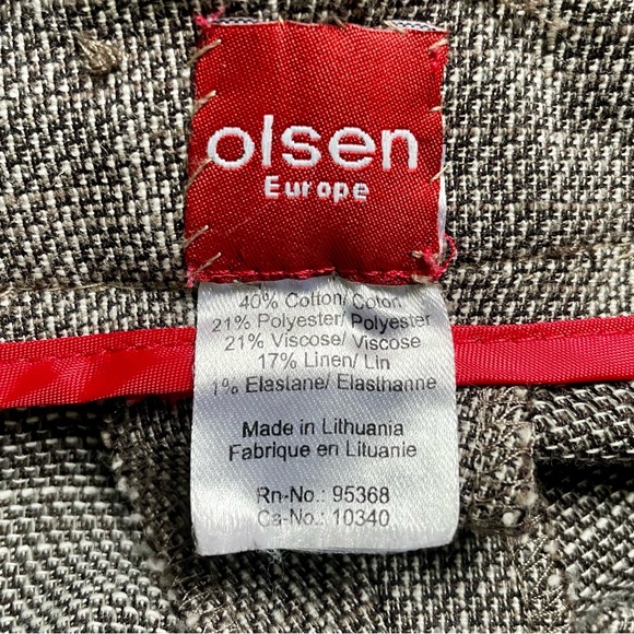Olsen Europe Cotton Wide Leg Trousers - Size 10 - Picture 6 of 8